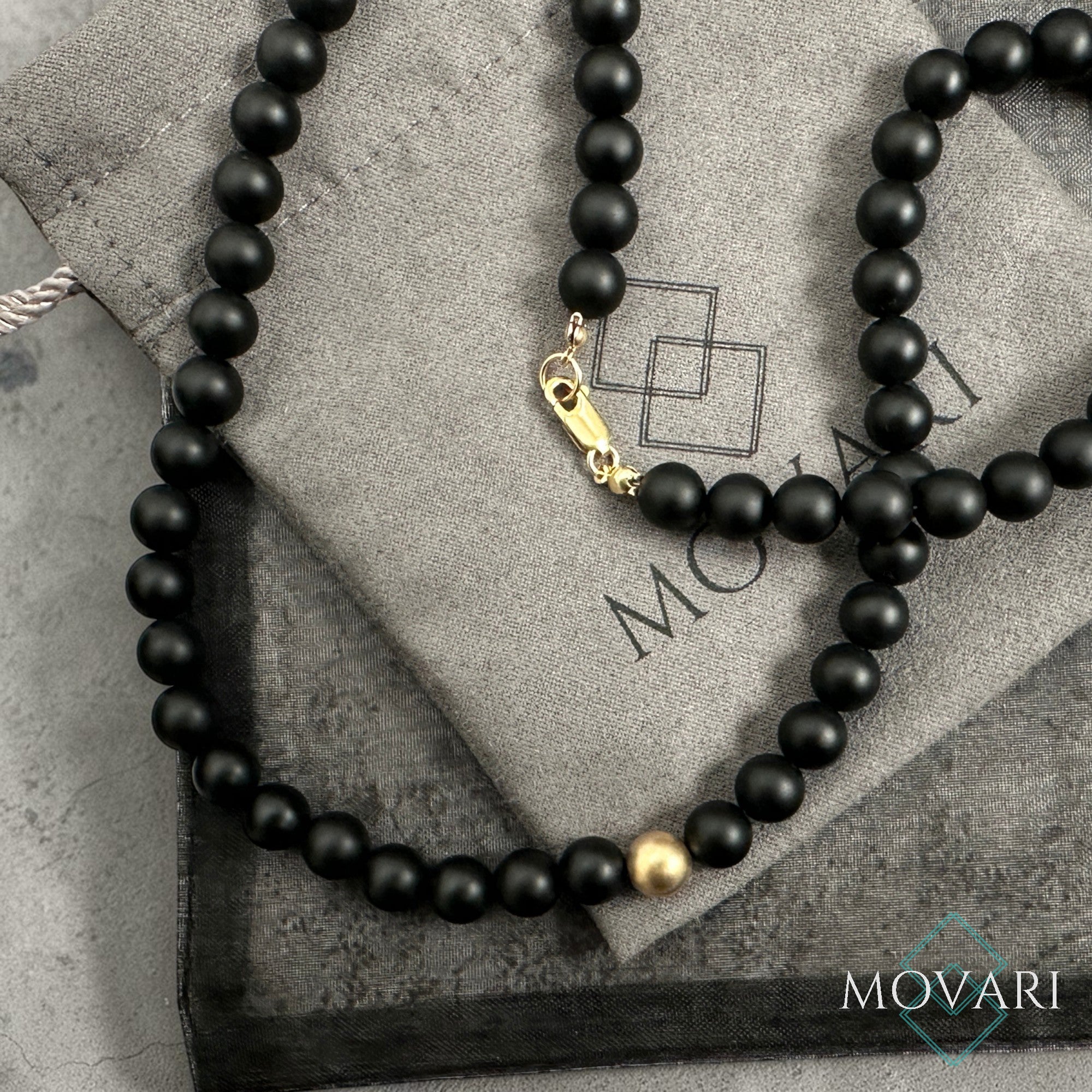 handmade necklace by movari jewelry nevada USA