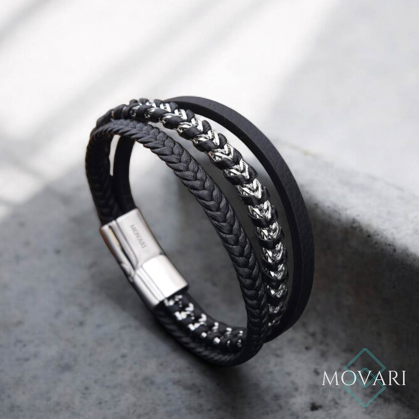 leather bracelets movari jewelry