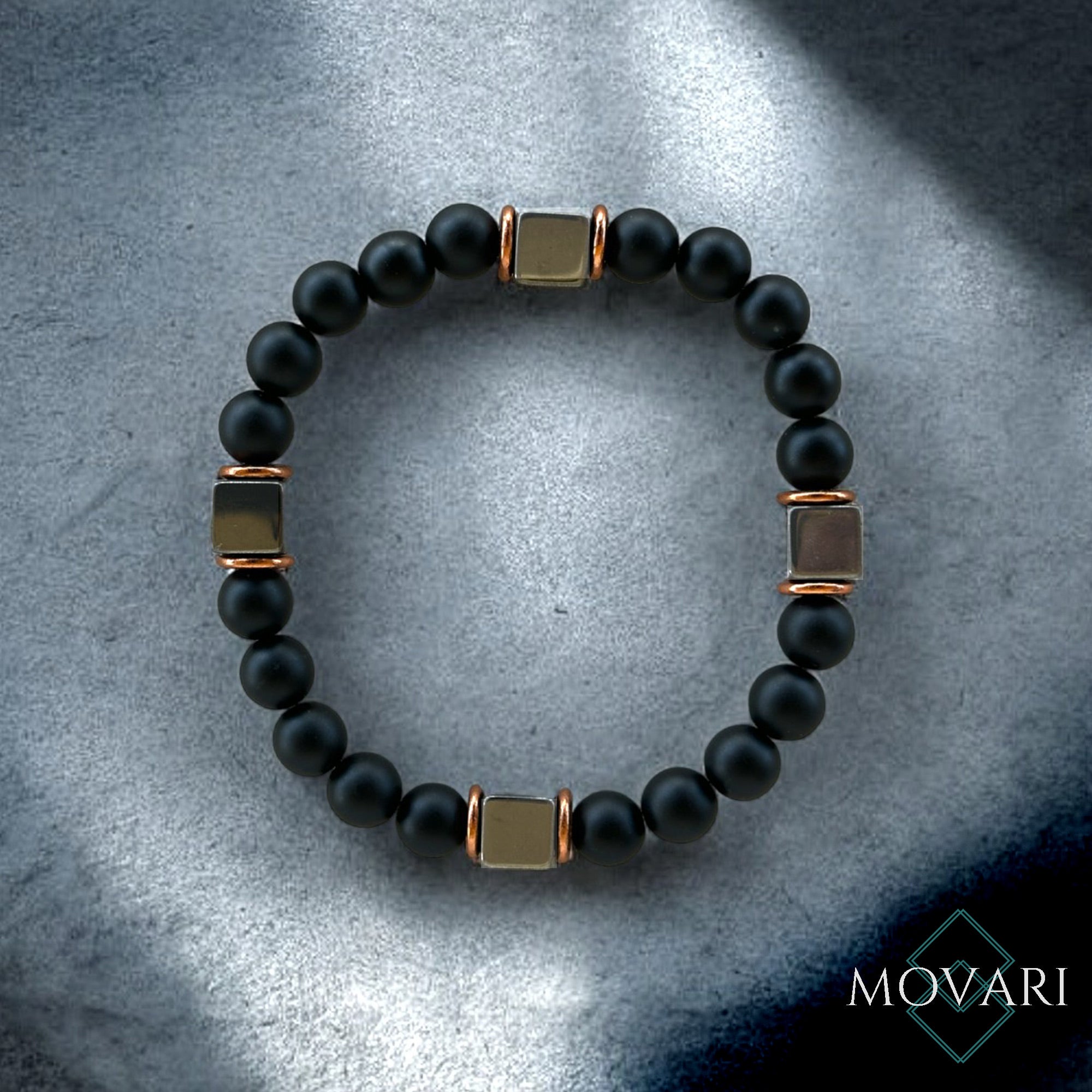 onyx bead bracelet for men