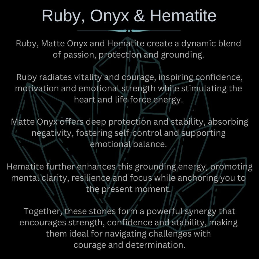 ruby onyx and hematite meaning